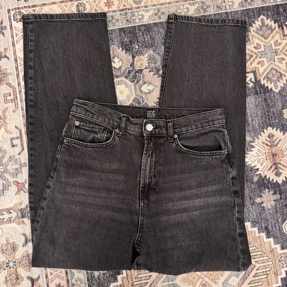 BDG Urban Outfitters Black Denim Stretch Cowboy Jeans Size 29 - Picture 1 of 11